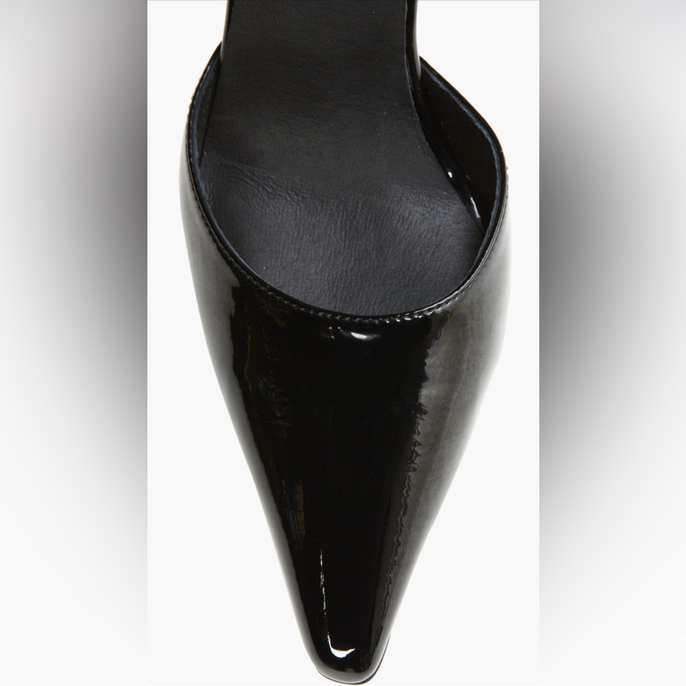 Jeffrey Campbell Demi d'Orsay pump in Black Patent finish with gold- tone Heels - Picture 15 of 15